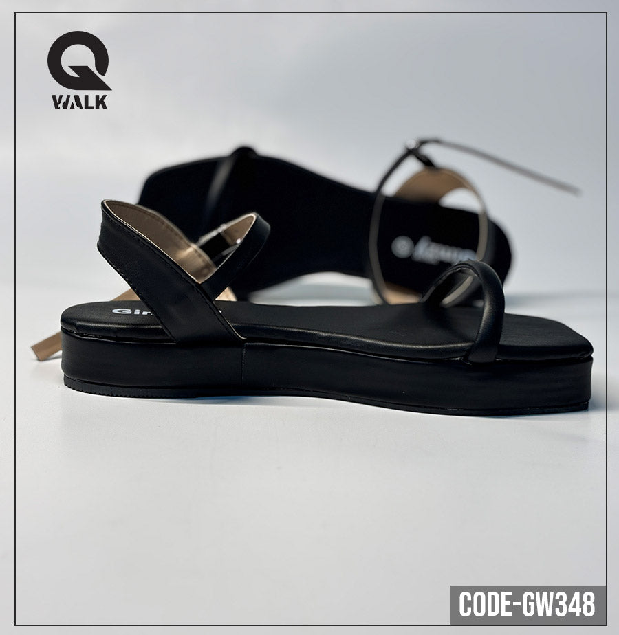 Black Color Flatfoam with Black Color Straps | GW348