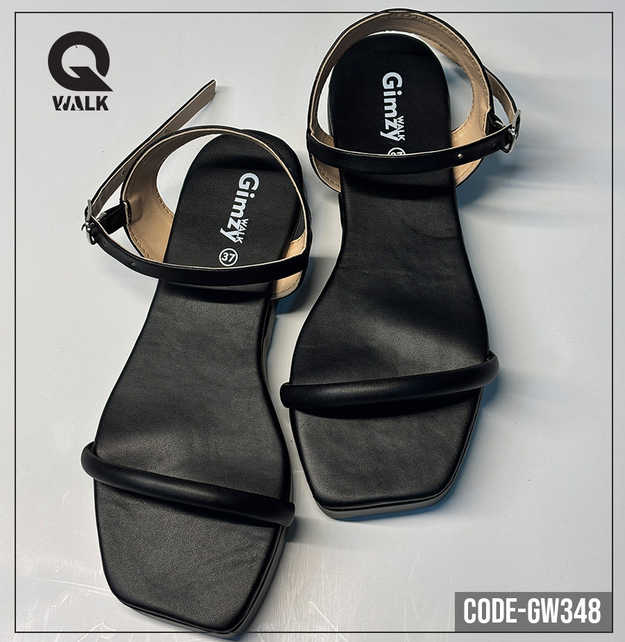 Black Color Flatfoam with Black Color Straps | GW348