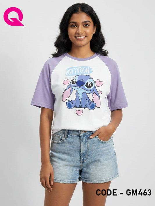 White Color & Laventa Sleeve Crop Top | GM463